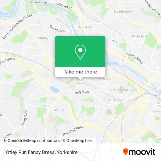 Otley Run Fancy Dress map