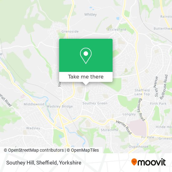 Southey Hill, Sheffield map