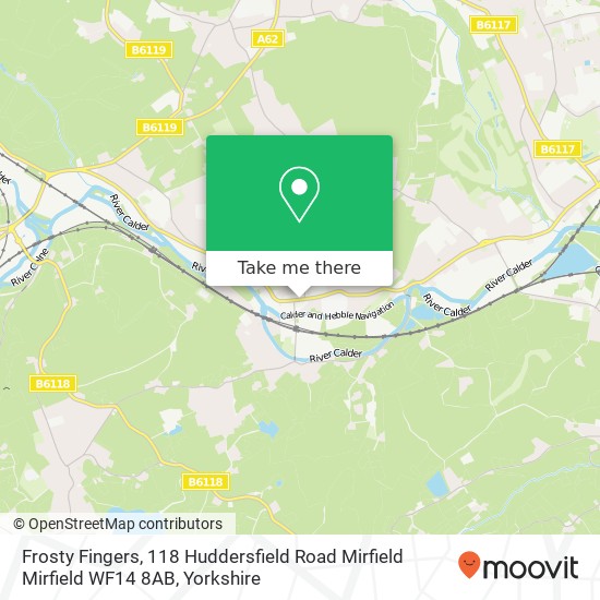 Frosty Fingers, 118 Huddersfield Road Mirfield Mirfield WF14 8AB map