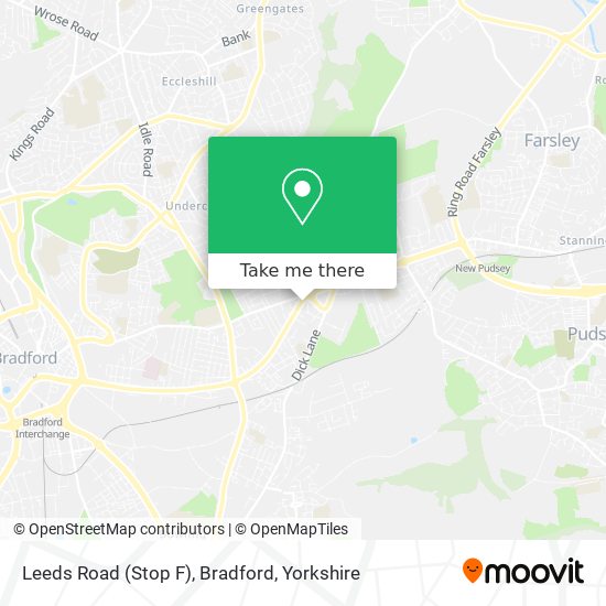 Leeds Road (Stop F), Bradford map