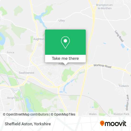 Sheffield Aston map