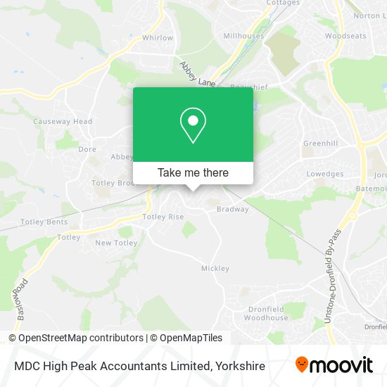 MDC High Peak Accountants Limited map