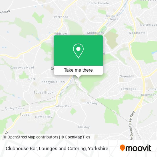 Clubhouse Bar, Lounges and Catering map