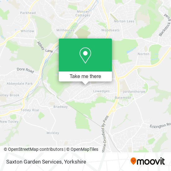 Saxton Garden Services map