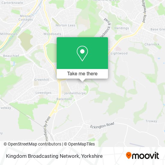 Kingdom Broadcasting Network map
