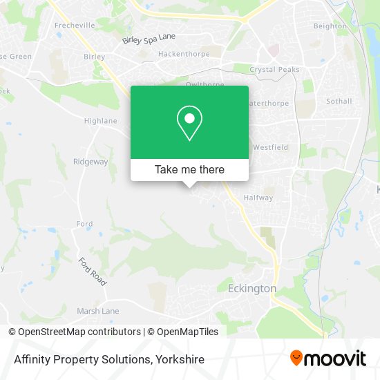 Affinity Property Solutions map