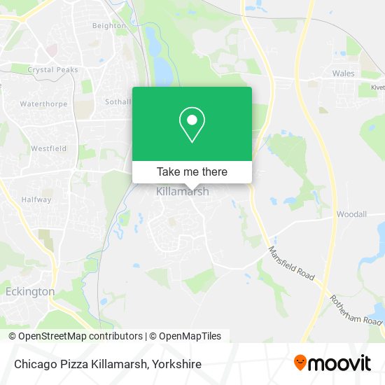 Chicago Pizza Killamarsh map