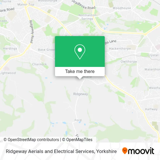 Ridgeway Aerials and Electrical Services map