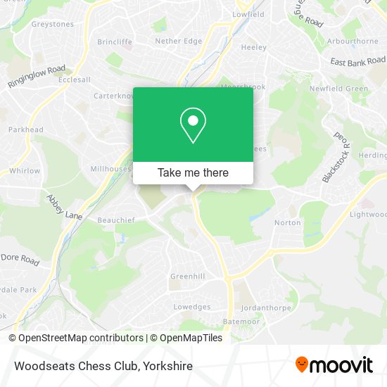 Woodseats Chess Club map