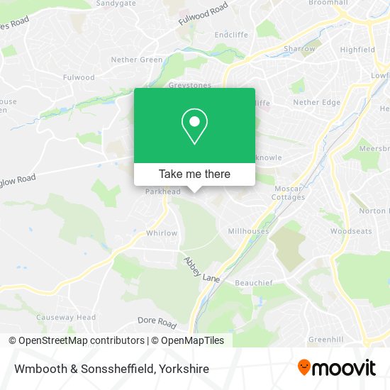 Wmbooth & Sonssheffield map