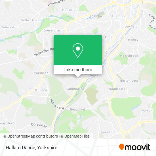 Hallam Dance map