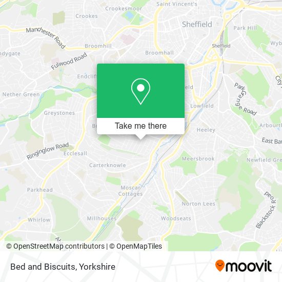 Bed and Biscuits map