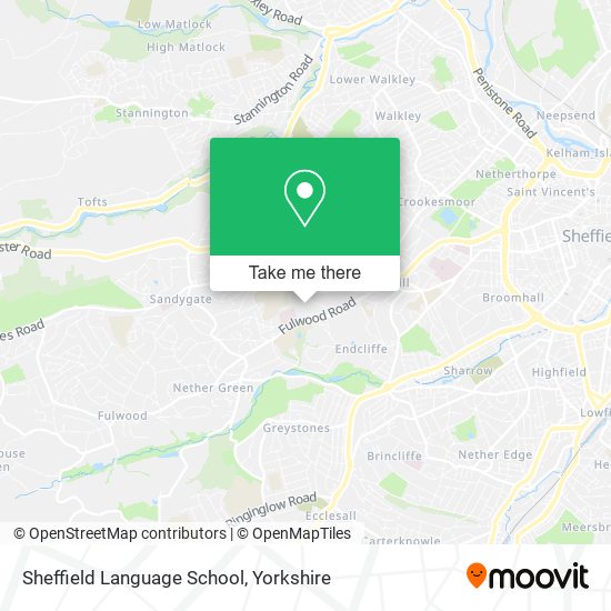 Sheffield Language School map