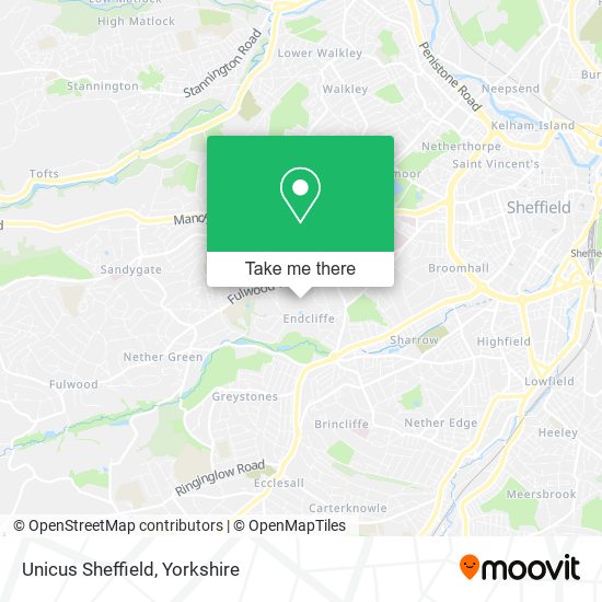 Unicus Sheffield map