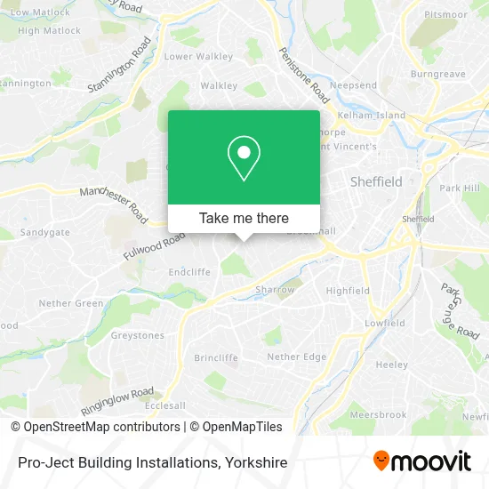 Pro-Ject Building Installations map