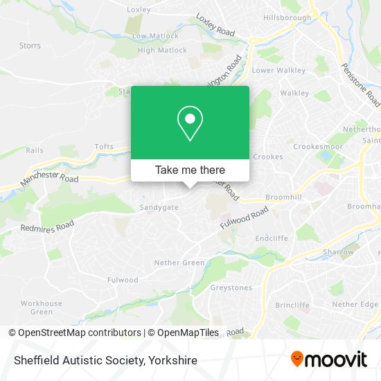 Sheffield Autistic Society map