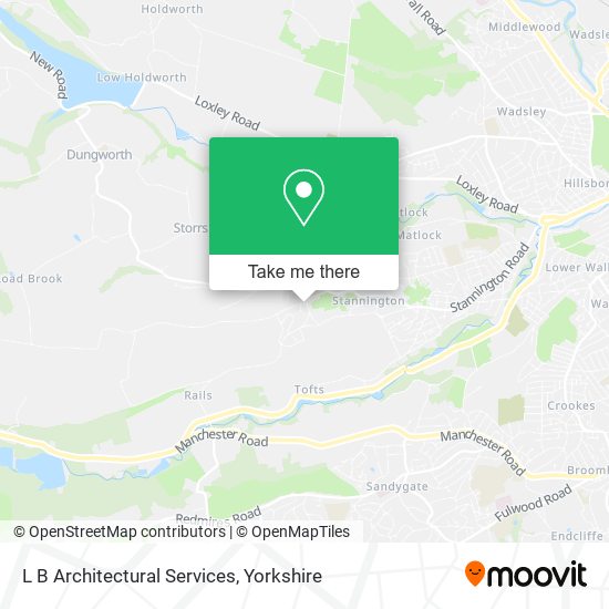 L B Architectural Services map