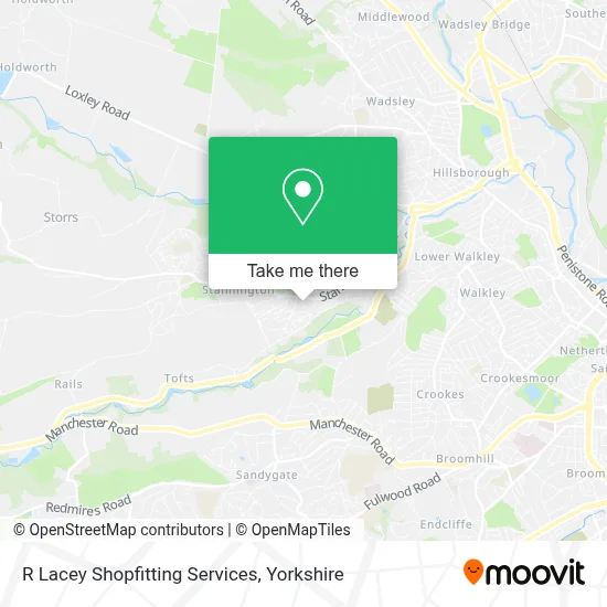 R Lacey Shopfitting Services map