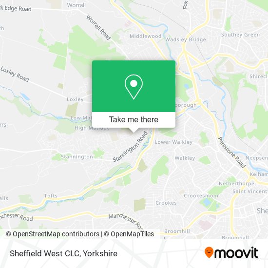 Sheffield West CLC map