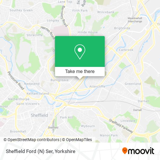 Sheffield Ford (N) Ser map