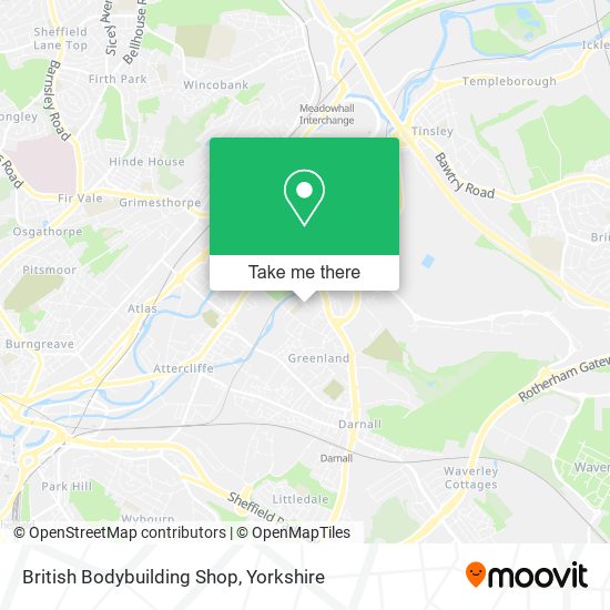 British Bodybuilding Shop map