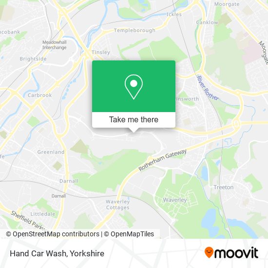 Hand Car Wash map