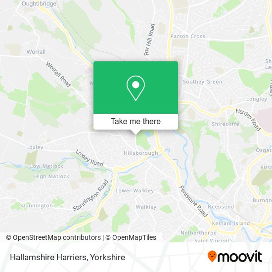 Hallamshire Harriers map