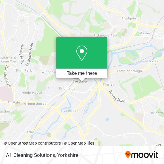 A1 Cleaning Solutions map