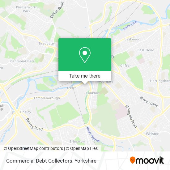 Commercial Debt Collectors map