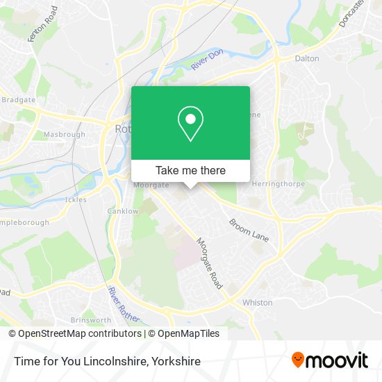 Time for You Lincolnshire map