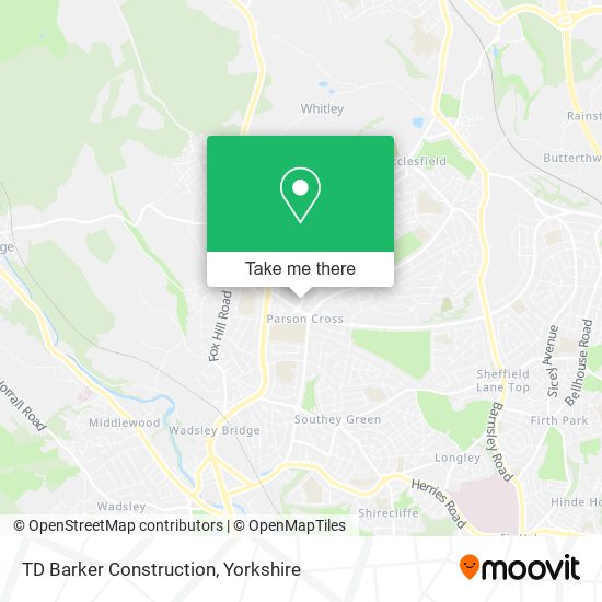 TD Barker Construction map