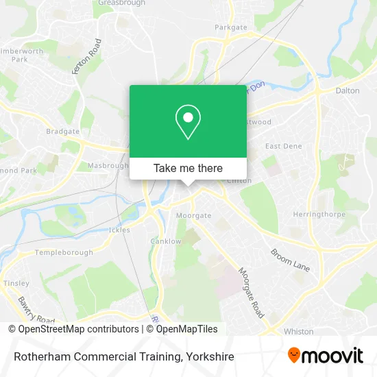 Rotherham Commercial Training map