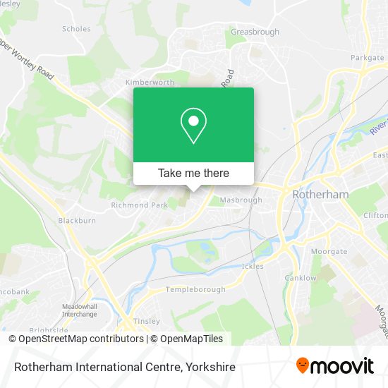 Rotherham International Centre map