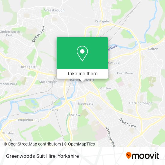 Greenwoods Suit Hire map