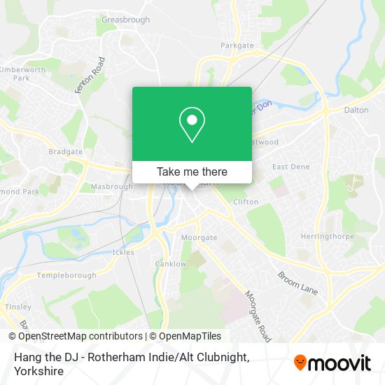 Hang the DJ - Rotherham Indie / Alt Clubnight map