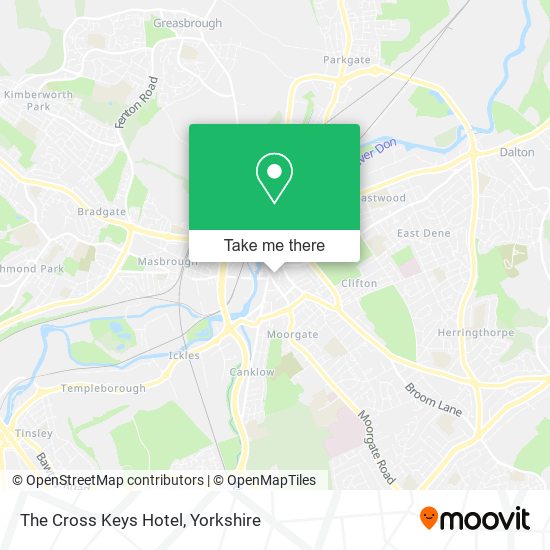 The Cross Keys Hotel map