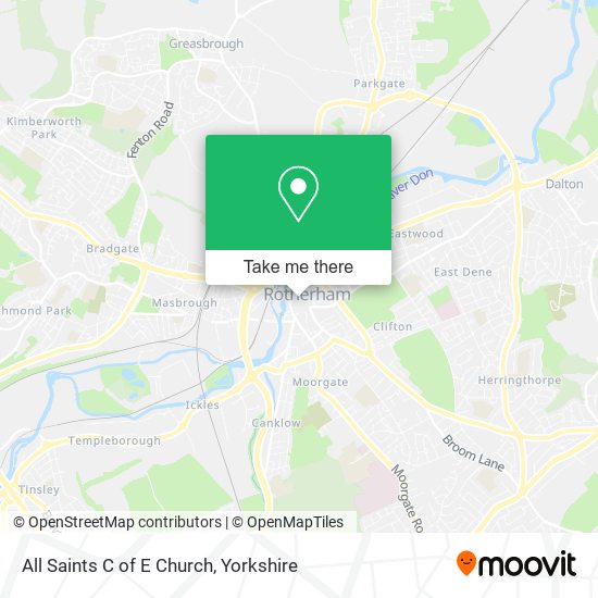 All Saints C of E Church map