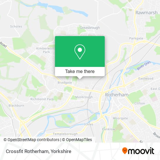 Crossfit Rotherham map