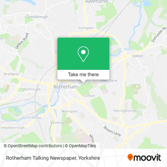 Rotherham Talking Newspaper map