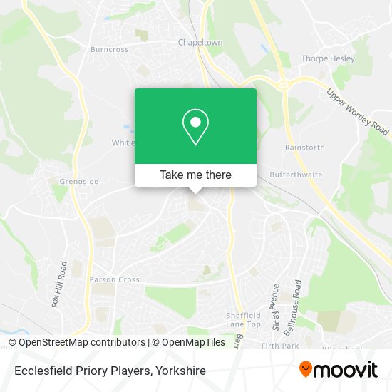 Ecclesfield Priory Players map