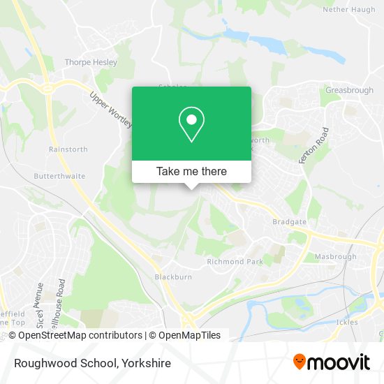 Roughwood School map