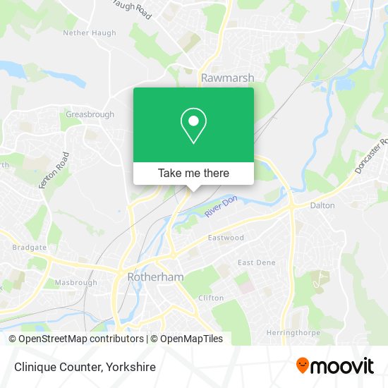 Clinique Counter map