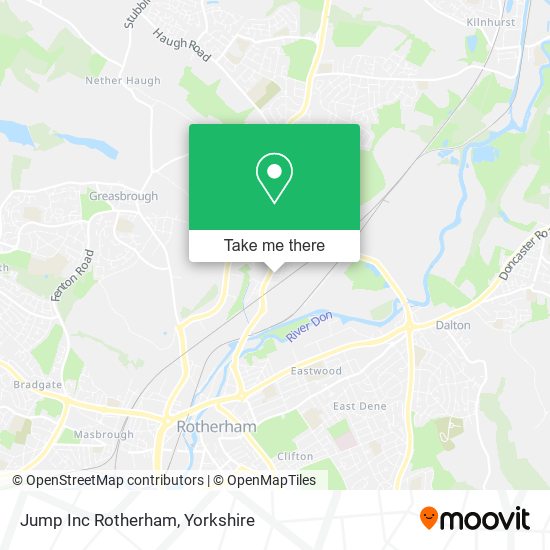 Jump Inc Rotherham map