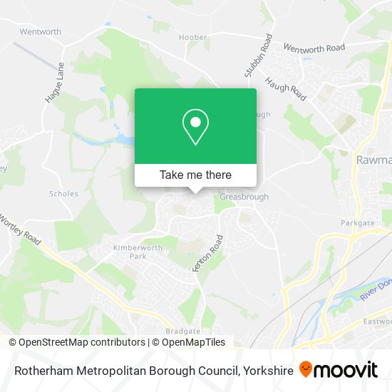 Rotherham Metropolitan Borough Council map