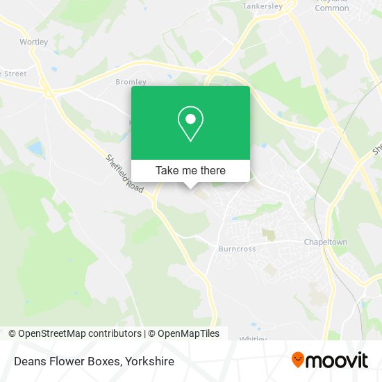 Deans Flower Boxes map