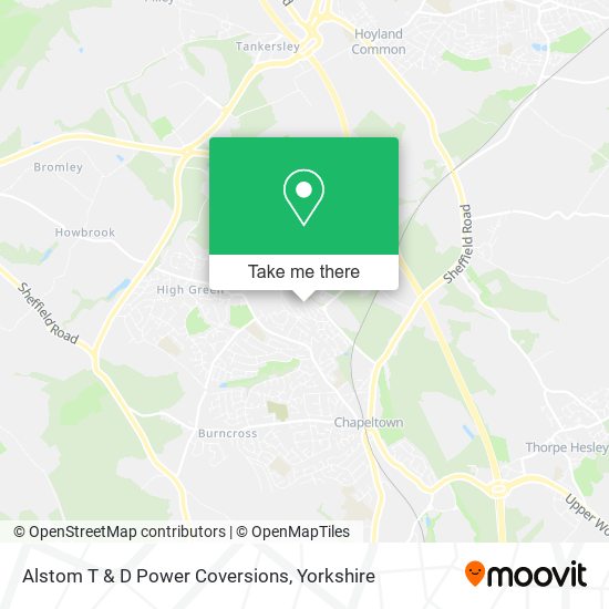 Alstom T & D Power Coversions map