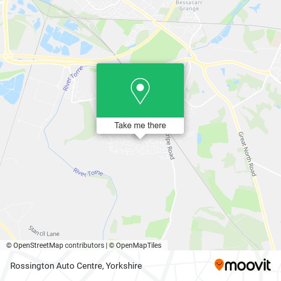 Rossington Auto Centre map