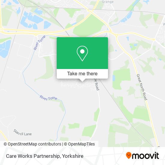 Care Works Partnership map
