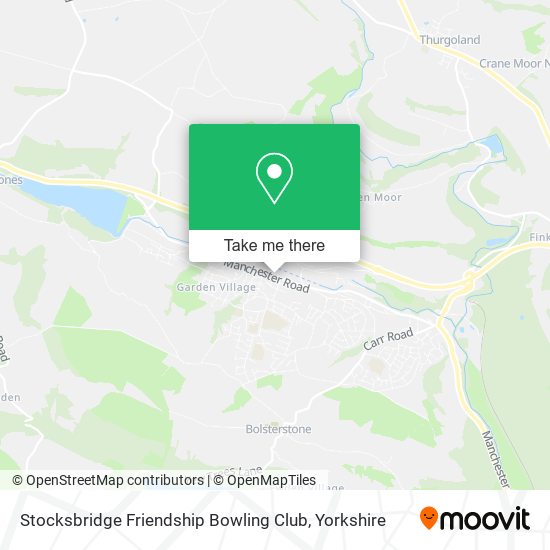 Stocksbridge Friendship Bowling Club map