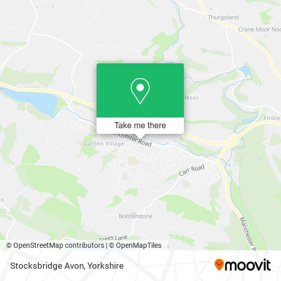 Stocksbridge Avon map